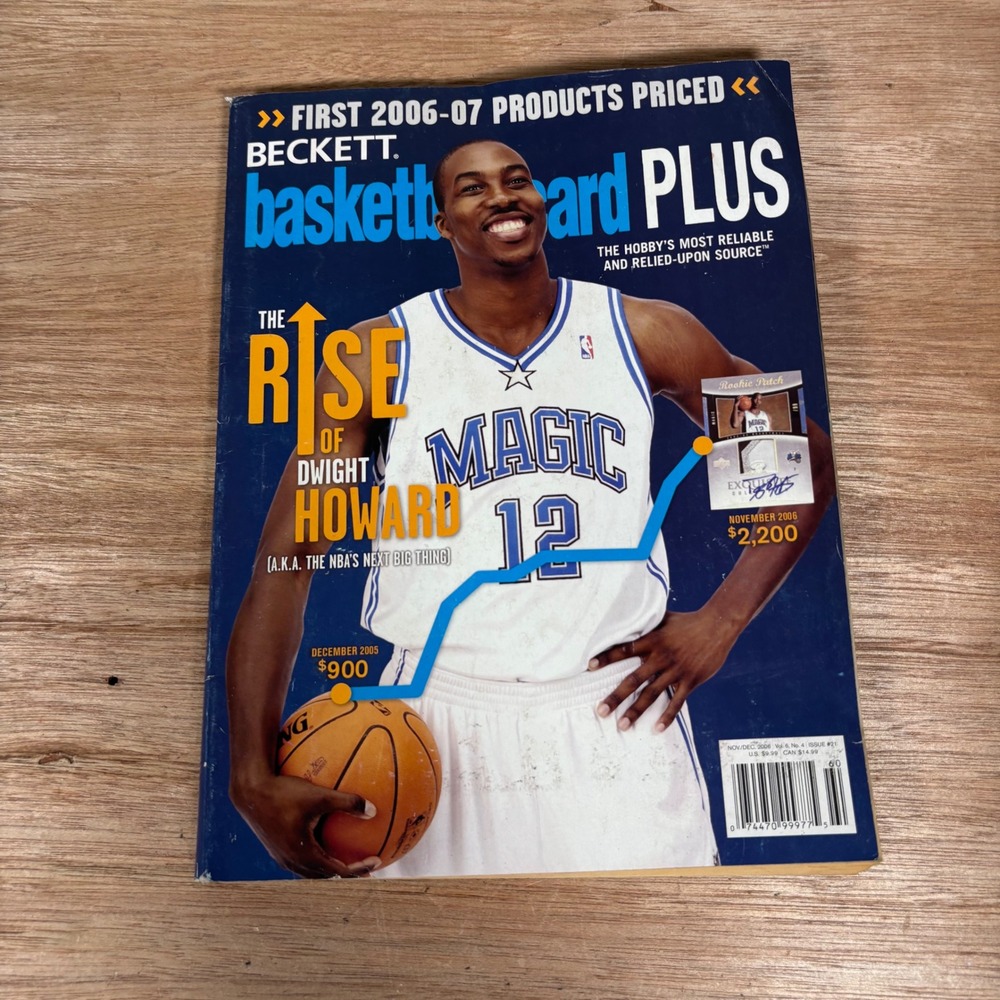 Beckett Basketball Card Plus Magazine November 2006 Dwight Howard Issue 21 Magic